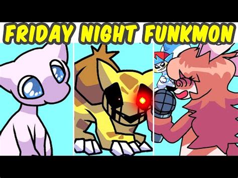 FNF VS Pokemon Mod Eevee Mew MOD HARD FNF X Pokemon Battle