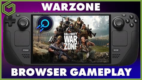 Call Of Duty Warzone On Steam Deck Edge Browser Gameplay YouTube