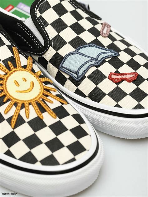 Vans X Skateistan Skate Slip On Shoes (checkerboard)