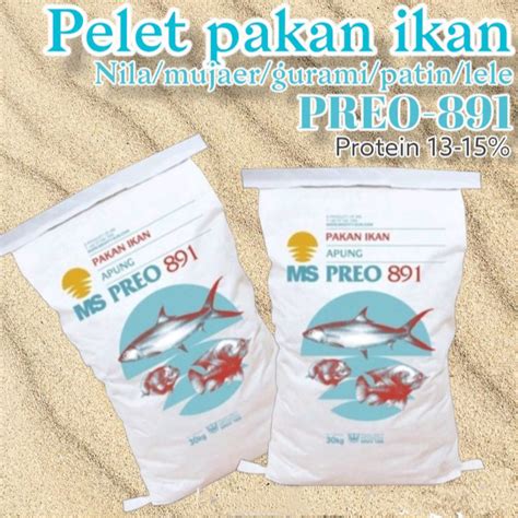 Jual Pakan Pelet Ikan Apung MS PREO 891 15Kg 15 Kg No 2 No 3 No 5 Nila