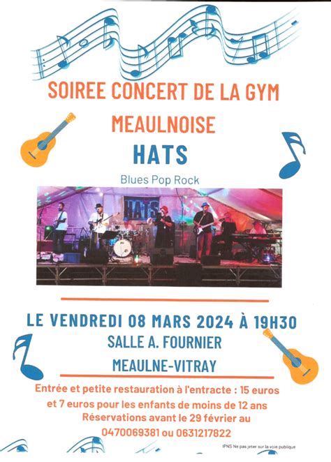 Soirée concert de la Gym meaulnoise avec petite restauration Site de