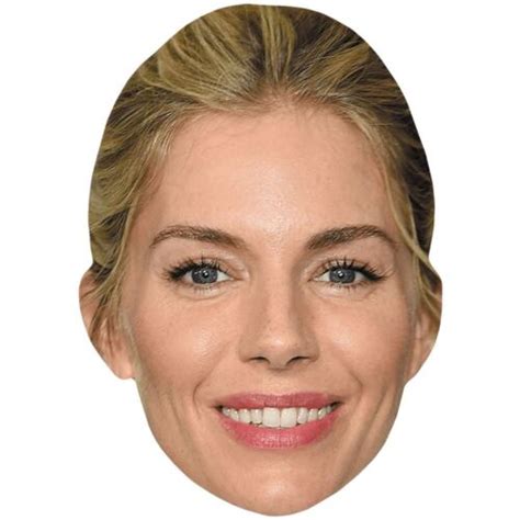 Sienna Miller Smile Celebrity Mask Flat Card Face Ebay