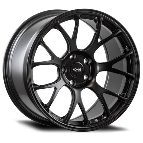 Konig Forged F1m 18x12 5x130 Et65 Satin Black Knurled Bead Enjuku