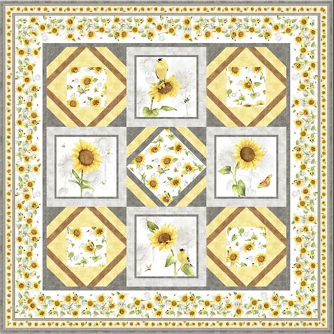 Sunflower Field Quilt Kit