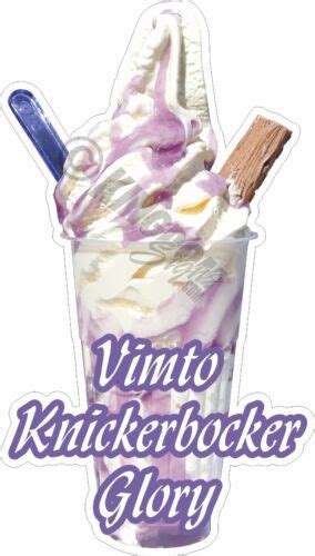 KNICKERBOCKER GLORY VIMTO ICE CREAM STICKER DECAL CUT EBay