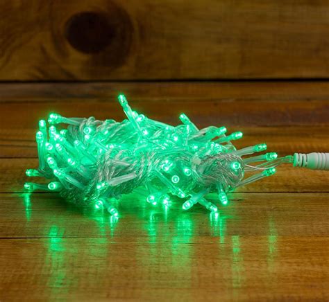 Serie Lineal Luz Fija 100 Leds Verde Luces de Navidad México