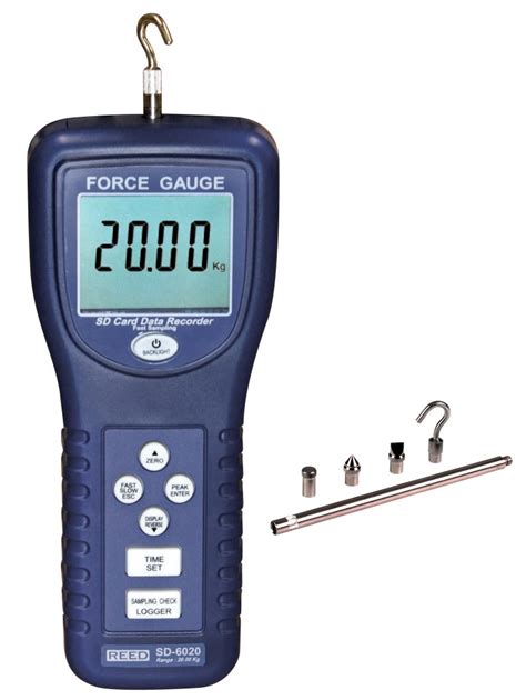 Reed SD 6020 Force Gauge Datalogger 20 Kg Capacity Calright Instruments