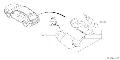 Subaru Crosstrek Fuel Filler Door Lid Fuel Filler Flap 57602FN00A