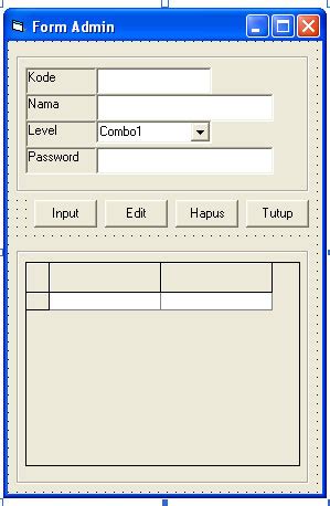 Membuat Form Kasir Pada VB 6 0 Pintar VB Tutorial Visual Basic