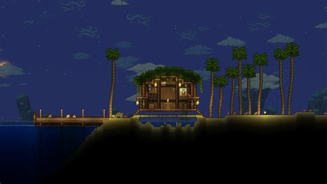 Pre-Hard Mode Ocean House : r/Terraria