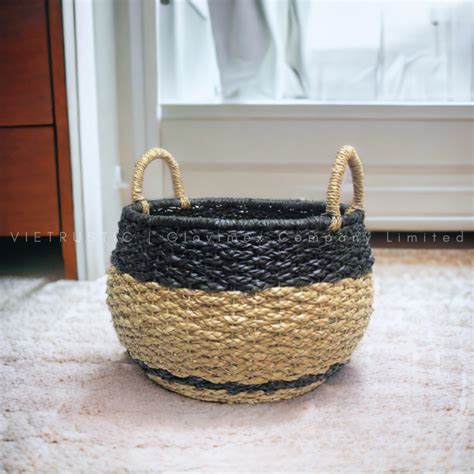 Vietrustic Water Hyacinth Wicker Storage Boxes Vietnam Manufacturer