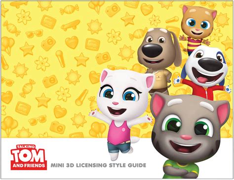 Talking Tom And Friends 3d Mini Style Guide Design Force