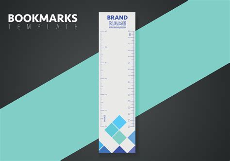 Business Modern Bookmarks Template Design Vector Bookmark Template Bookmark Illustration