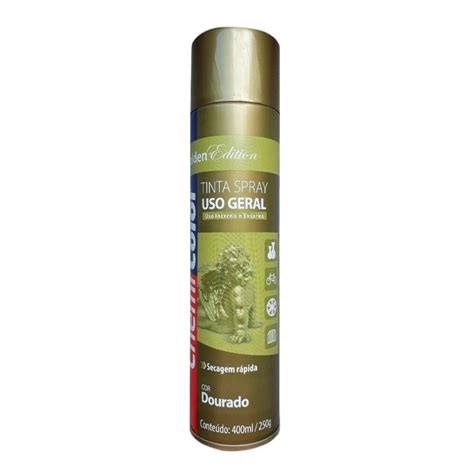 Tinta Spray Para Uso Geral Dourado 400ml 250g ChemiColor Submarino