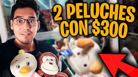 Gane 2 Peluches con 300 Pesos en la Maquina de Garra Muñelocos