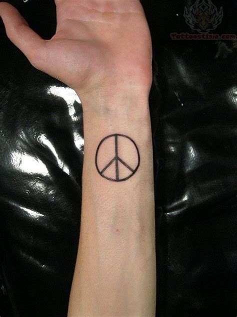 36 Attractive Peace Wrist Tattoos