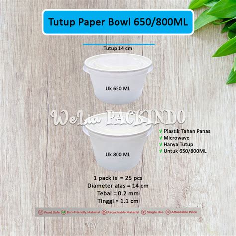 Jual Paper Bowl Trifinity Mangkok Kertas Uk 360ML 500ML 650ML 800ML