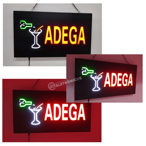 Painel Luminoso Adega Neon Placa Led Letreiro Le Paraiso Dos