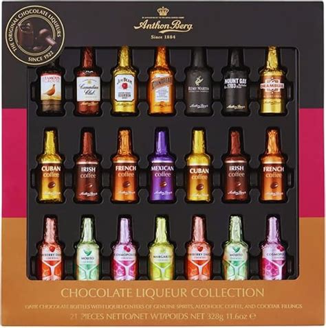 Anthon Berg Dark Chocolate Assortment With Famous Liqueurs Cocktails