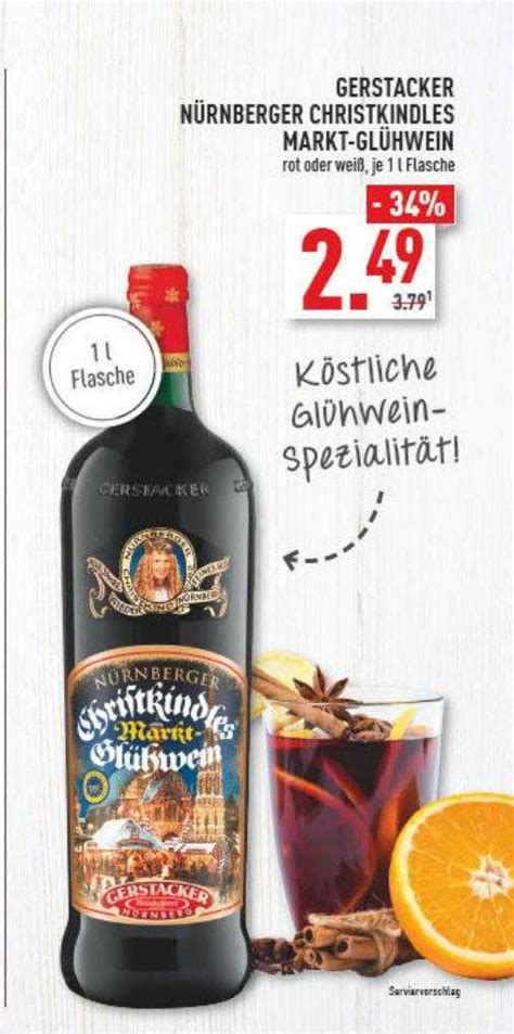 Gerstacker Nürnberger Christkindles Markt glühwein Angebot bei REWE