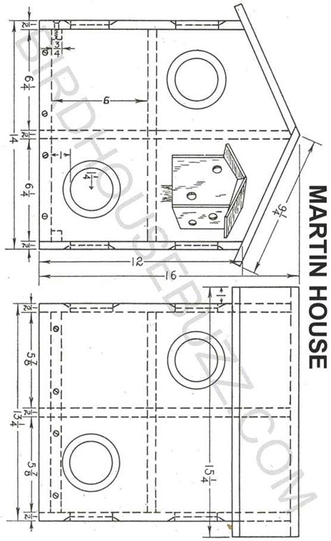 Free Printable Purple Martin House Plans - Free Templates Printable