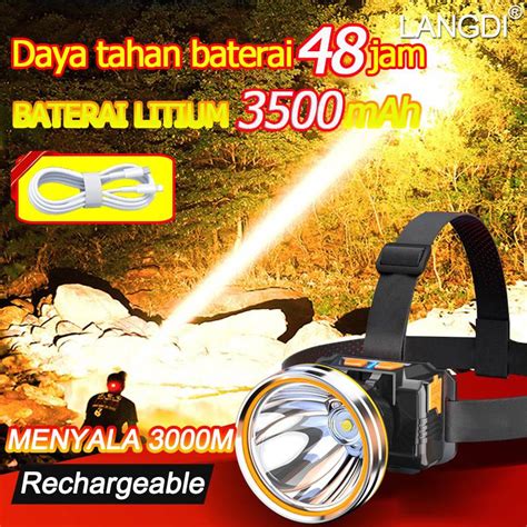 Jual Lebih Terang Dari Lampu Mobil Landi Senter Kepala Led Glare Watt