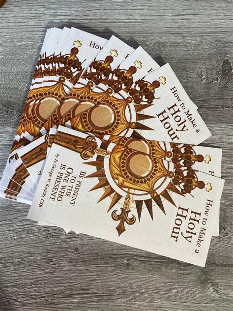 How To Make A Holy Hour Pamphlet English Etsy