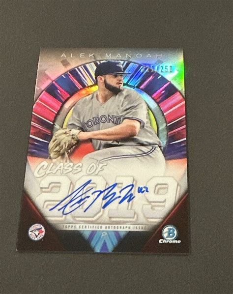 Bowman Chrome Draft Alek Manoah Class Of Refractor Auto Rc