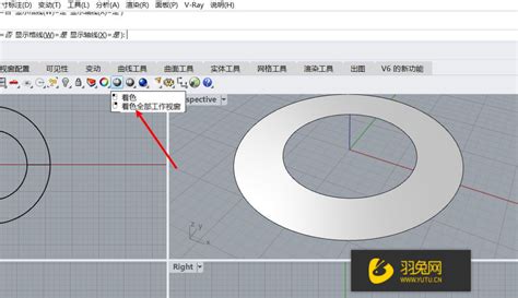 Rhino怎么绘制一个圆环？怎么画圆环？ 羽兔网