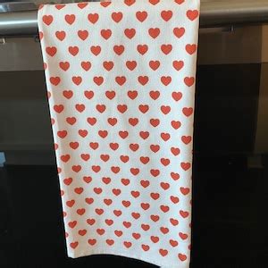 Valentines Day Decor Valentine S Day Gift Flour Sack Towels