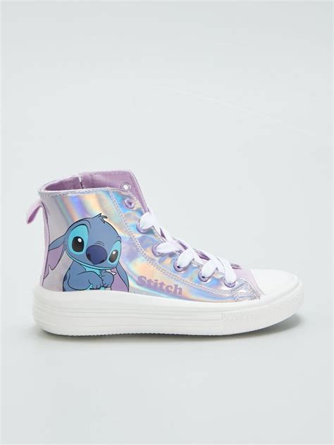 Baskets Montantes Iris Es Stitch Violet Kiabi