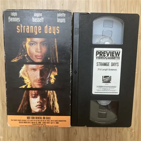 STRANGE DAYS VHS Preview Screener Ralph Fiennes Angela Bassett Lewis