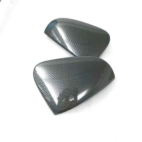 Abs Carbon Fiber Chrome Rearview Mirrors Cover Side Door Rearview