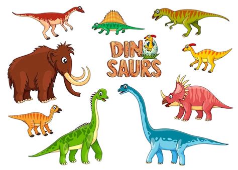 Personagens De Animais Pr Hist Ricos De Dinossauros De Desenho Animado