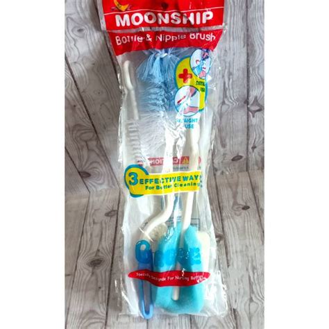 Sikat Botol Moonship Putar Pencuci Botol Susu Dan Minum Shopee