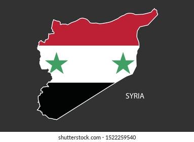 Map Syria Flag Stock Vector (Royalty Free) 773412814 | Shutterstock