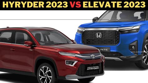 Honda Elevate VS Toyota Urban Cruiser Hyryder Which SUV Is Better