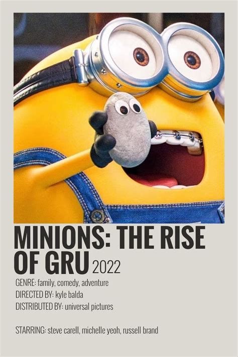 Minions The Rise Of Gru 2022 Movie Character Posters Film Posters