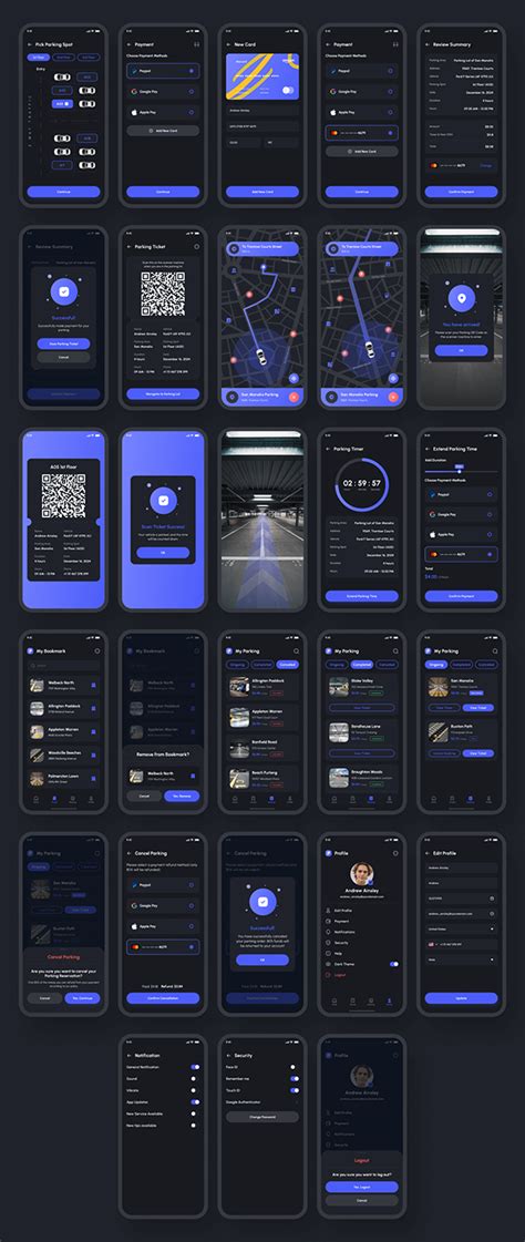 Parkir Parking App UI Kit Behance