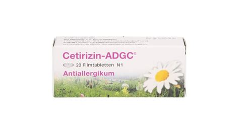 Cetirizin ADGC Tabletten Bei Allergien 20 St Tabletten Apominga