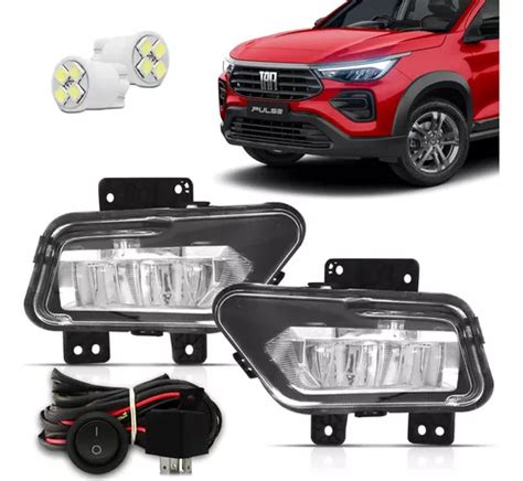 Kit Farol Milha Auxiliar Fiat Pulse 2021 2022 2023 Full Led