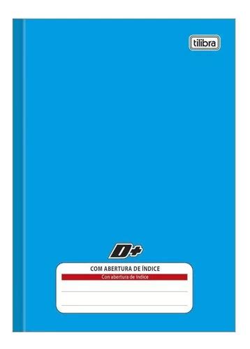 Cuaderno Tilibra D Blue Con Ndice De Cd Fl Mm X Mm