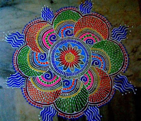 Holi Rangoli Designs - Holi | Holi Rangoli | Rangoli Design for Holi ...