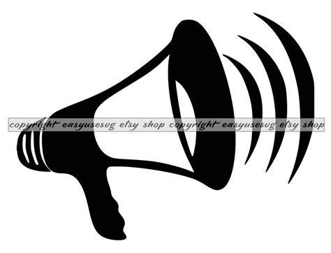 Megaphone SVG, Megaphone DXF, Megaphone PNG, Megaphone Clipart ...