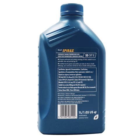 SHELL SPIRAX S5 CVT X - Disbattery Lubricantes