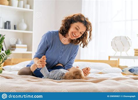 Mother and baby stock image. Image of calm, love, healthy - 258589821