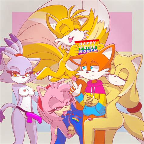 Rule 34 Amy Rose Anthro Anthro On Anthro Blaze The Cat Chionki Dick Dildo Female Female On