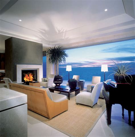 Modern White Living Room - Luxe Interiors + Design