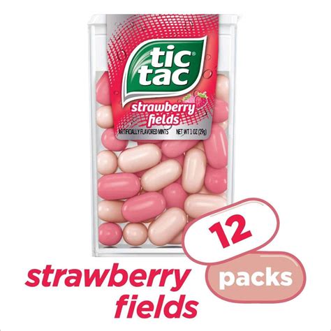 Strawberry Fields Tic Tac Mints 12 1 Oz Packs Walmart