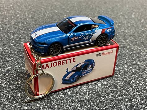 Mustang Gt Blue Keychain Hot Wheels Matchbox Etsy